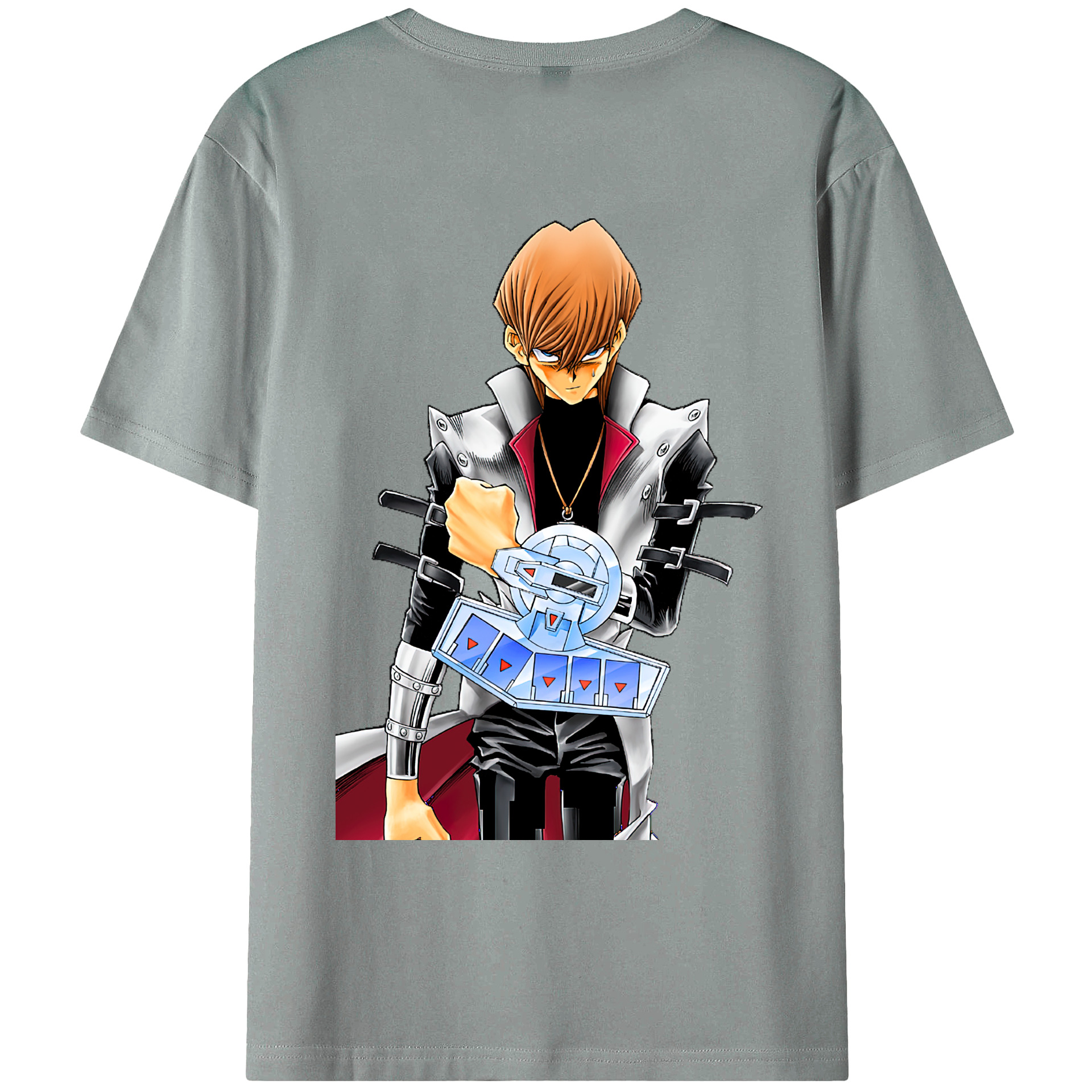 （画像用） 遊☆戯☆王 Yu-Gi-Oh! 綿100％ メンズ半袖Tシャツ（バックプリント） 通気性